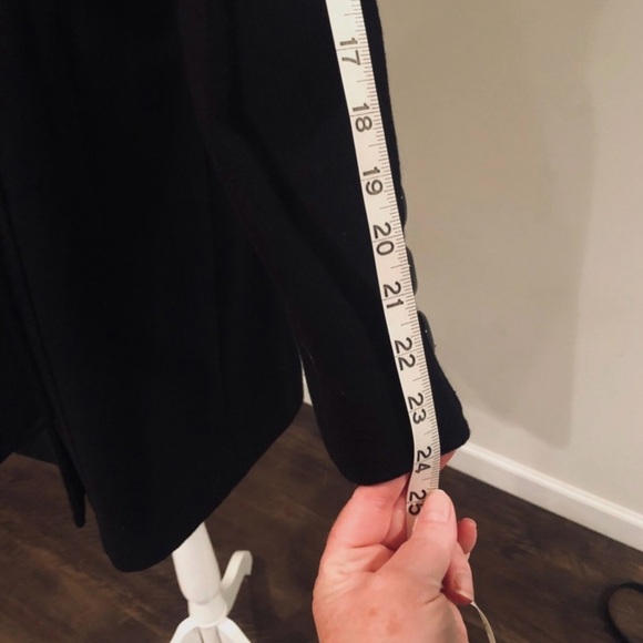 Guess womens medium black single breasted wool blend peacoat - Picture 11 of 16